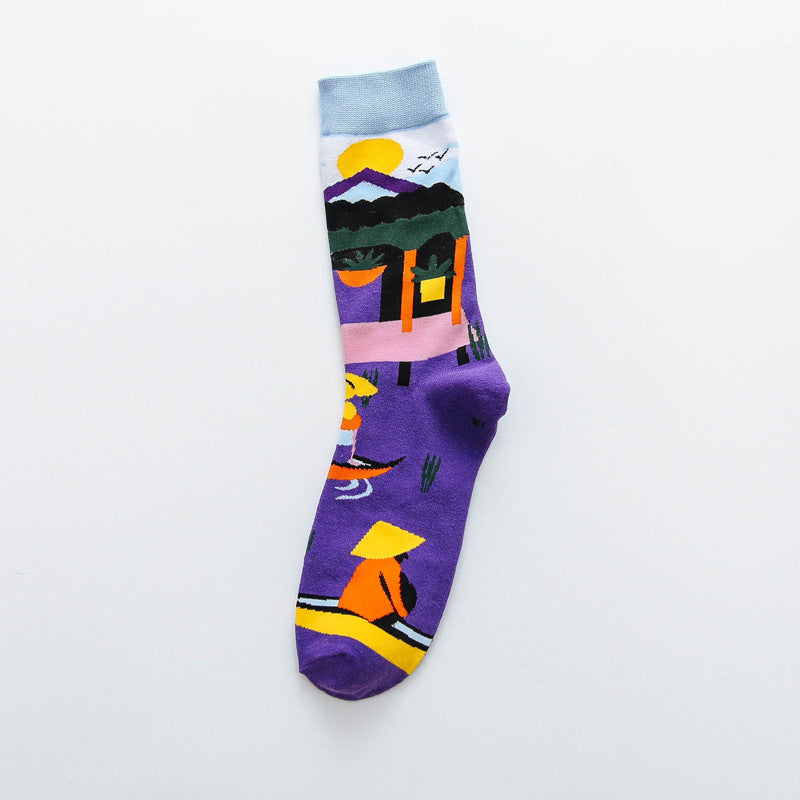 Colourful and Funny Smiling Socks® 4-Pack