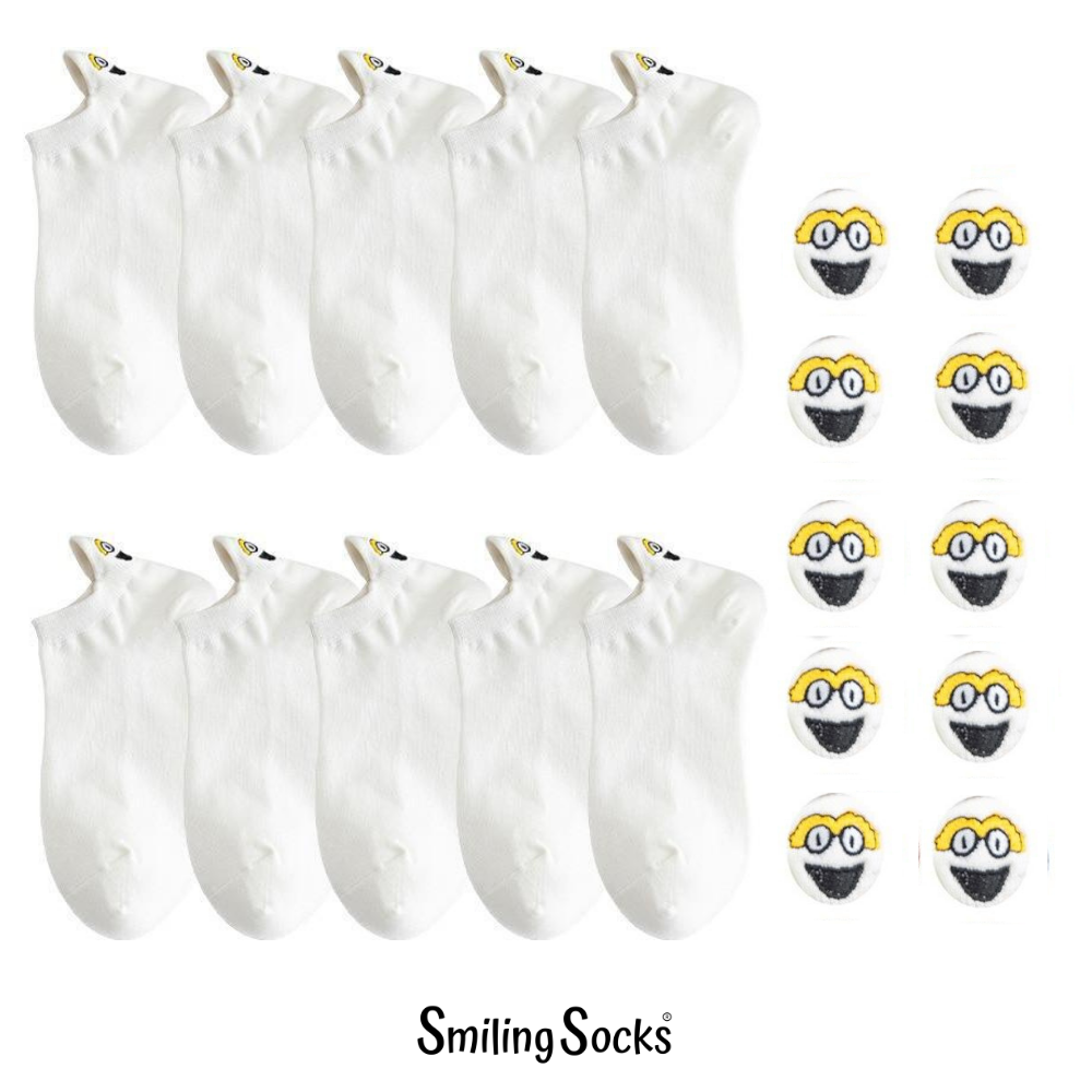 Classic White Smiling Socks® 10-Pack